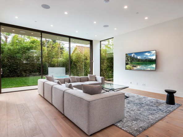 comfortable furnished apartment living space Los Angeles