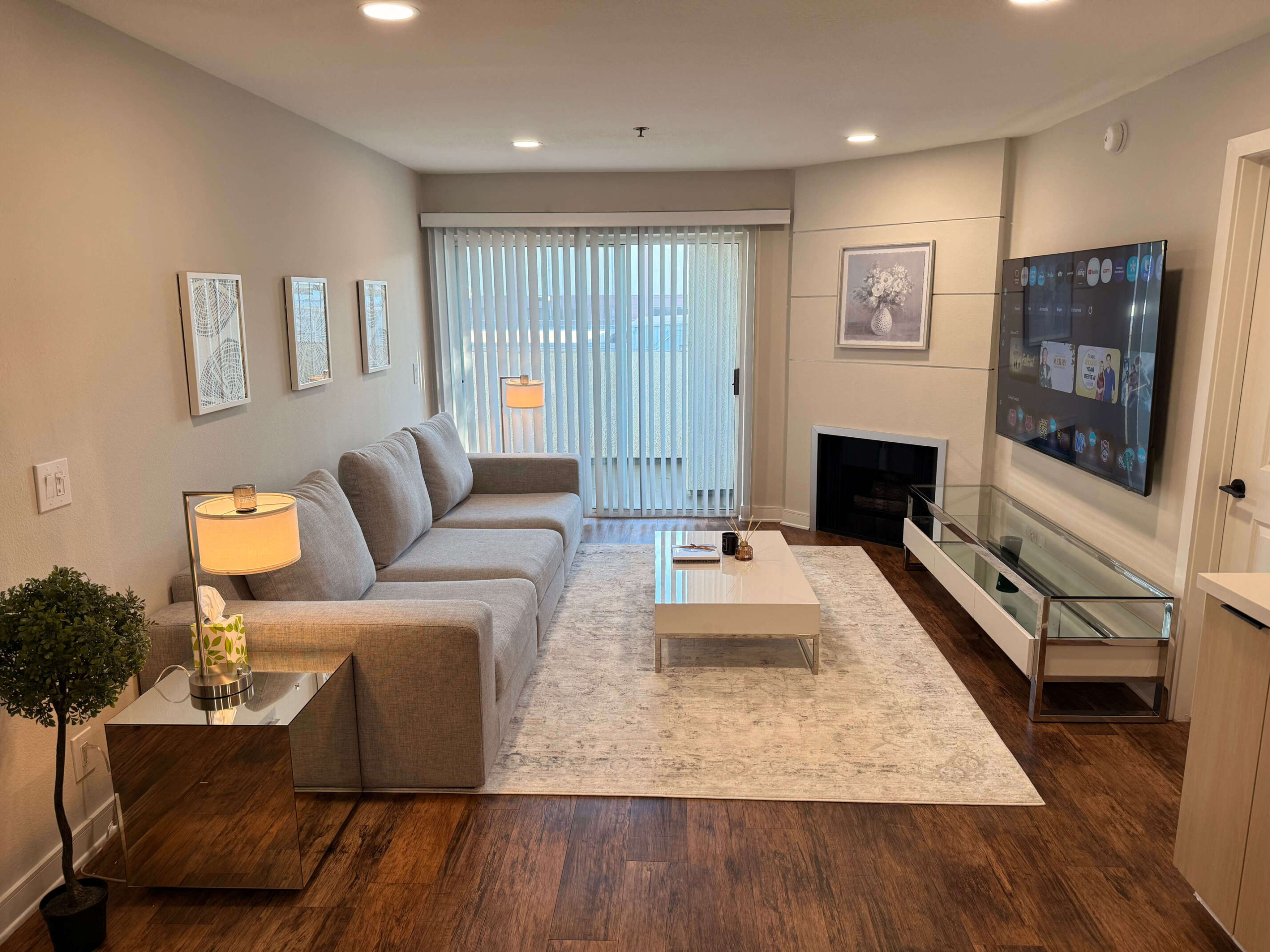 luxury Los Angeles apartment with modern interior design