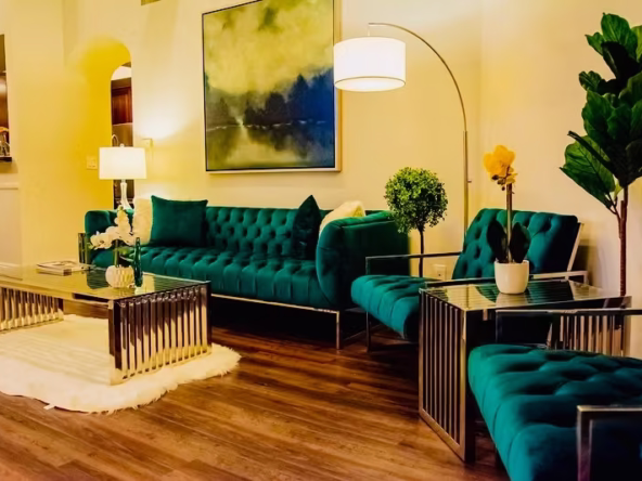 modern living room furniture apartment Los Angeles